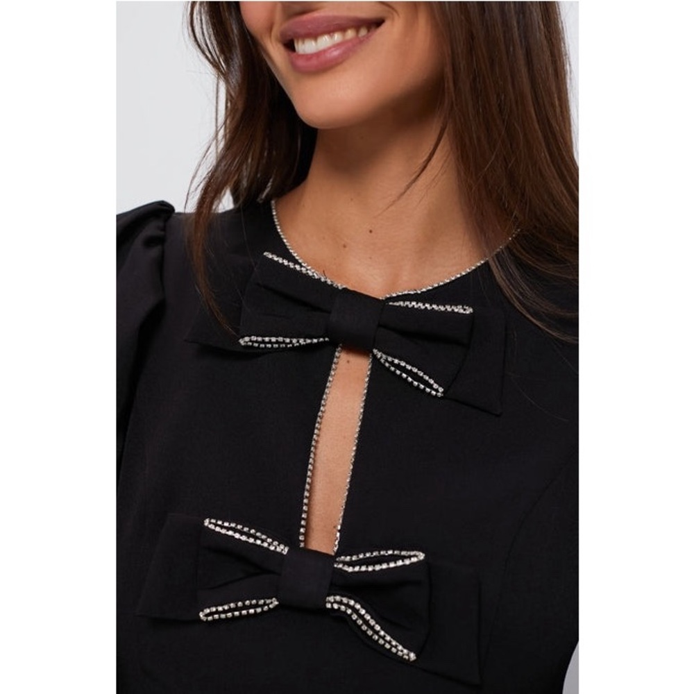 HYACINTH HOUSE
Embellished Bow Blair Mini Dress - Picture 5 of 11